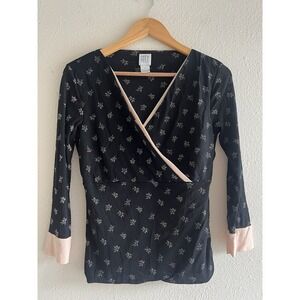 Flattering City DKNY Vintage Retro Mesh Top Size Medium Y2K Whimsigoth Feminine